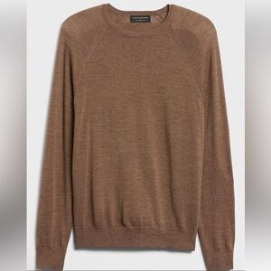 Banana Republic Extra Fine Merino Wool Tan Sweater
